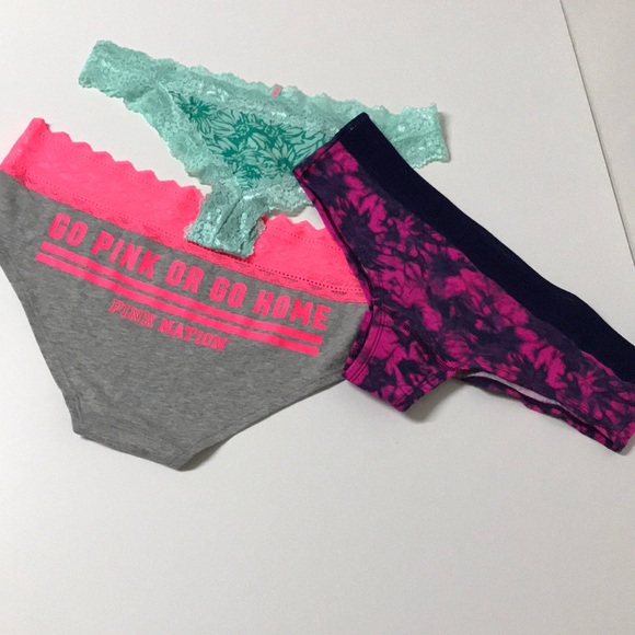 PINK Victoria's Secret Other - 3 pack VS Pink undies size: Large PINK Victoria's Secret Other - 3 pack VS Pink undies size: Large